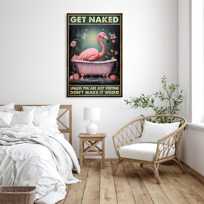 " Flamingo In Bathtub Get Naked "