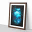 Blue Jellyfish - Picture Frame Graphic Art Print-56856508-56856509