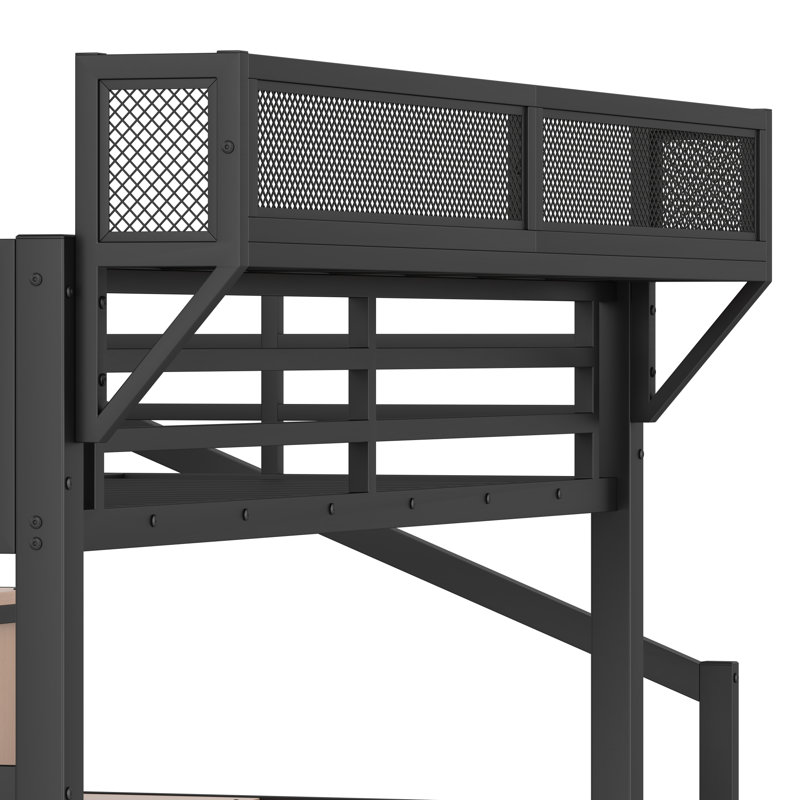 Maximized Storage Metal Loft Bed With Usb And Led Features For Modern Teen Living