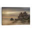 Medieval Castle Above Fog Dramatic Abstract Contemporary Architecture Landscape Wall Art Print 1 Piece Wrapped Canvas Wall Art-1584797066