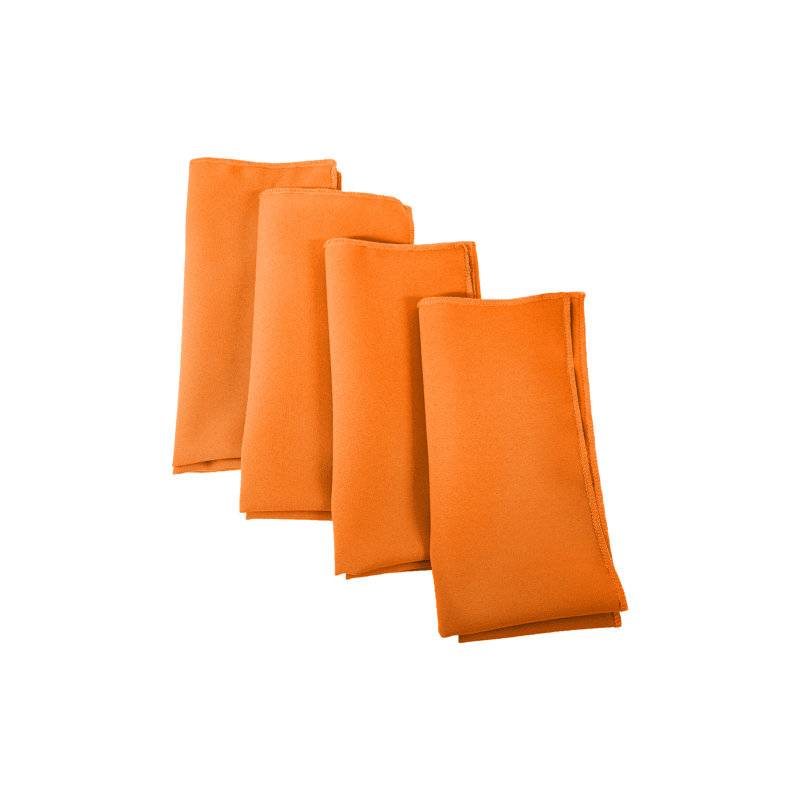 Polyester Square Napkin - Basics by Wayfair™, Orange, Set of 4