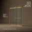 Levity Plus Less Sliding Bath Door, 61-9/16 In. H X 56-5/8 - 59-5/8 In. W, With 3/8 In.-Thick Crystal Clear Glass-1927582411