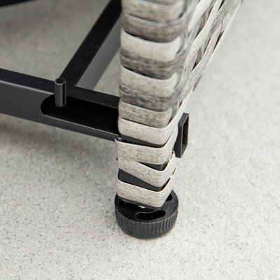 Square Steel Propane Fire Pit Table