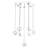 7 - Light Silver LED Cluster Pendant