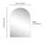 Elodie 28 in. W x 40 in. H Large Arched Aluminum Metal Framed Wall Mounted Bathroom Vanity Accent Mirror, Nickel-378608241-393421925