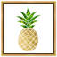 Fruits ananas - impression d'art graphique-51272567-51272558