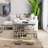 Grey And Silver End Table