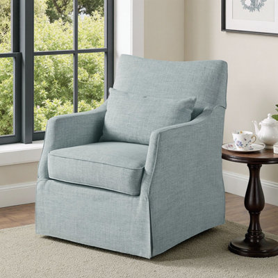 Fauteuil pivotant à jupe Martha Stewart Bedford