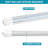 T8 6FT Double-sided HO LED Light Bulbs, 360 Degree Lighting