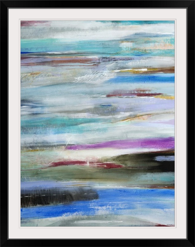 «Glensperth Detour» par Jill Martin, reproduction d'art, Cadre noir, H 32 po x l 26 po x P 1 po