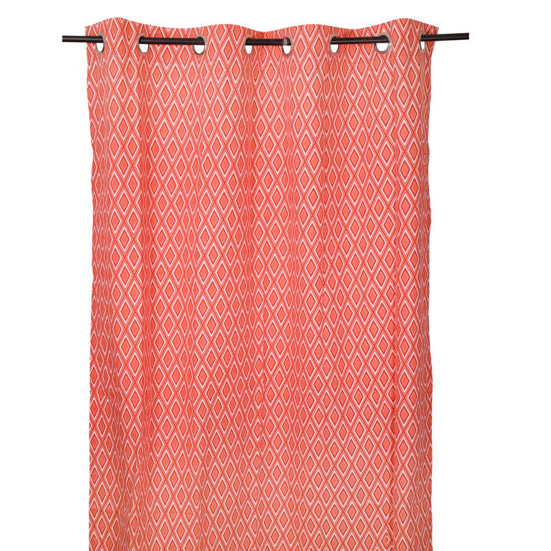 Cotton Semi Sheer Curtain, 55" W x 98" L