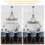 Luminaire de style chandelier rond rond à roulettes à intensité variable de style campagnard pour salon, vestibule, vestibule-114212642-123752294