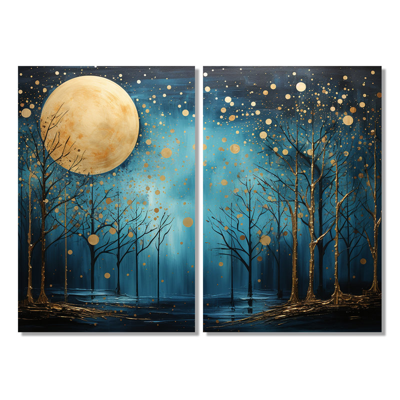 Impressions sur toile azur, H 36 po x l 48 po, Toile tendue sur cadre, Ne s’applique pas