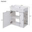 Meuble-lavabo mural moderne 21,6 po avec lavabo en céramique et meuble-lavabo mural-951589421
