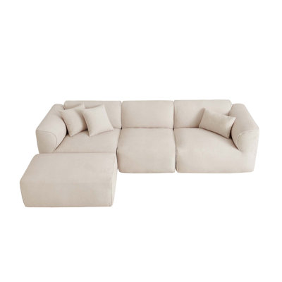 4 - Piece Upholstered Sectional by House of Hampton
