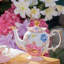 DNGJU 30.7oz. Floral Teapot Set