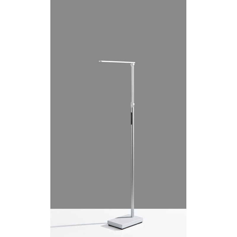 Aiza 61.5'' Silver LED Task Floor Lamp