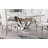 Demorest Unfinished Stone Top Metal Base Dining Table