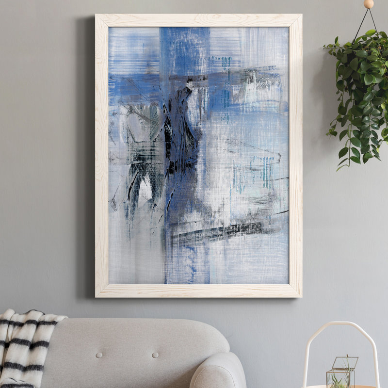 Reflections In Indigo - reproduction d'art sur toile, H 44 po x l 31 po x P 1 po, Blanc