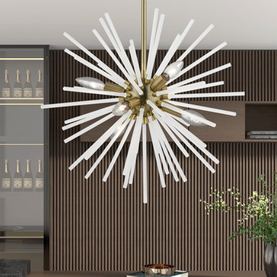Lustre sphérique spoutnik à 8 lumières Ryzen