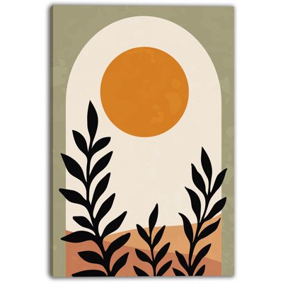 Sunlit arche botanique sur toile tendue