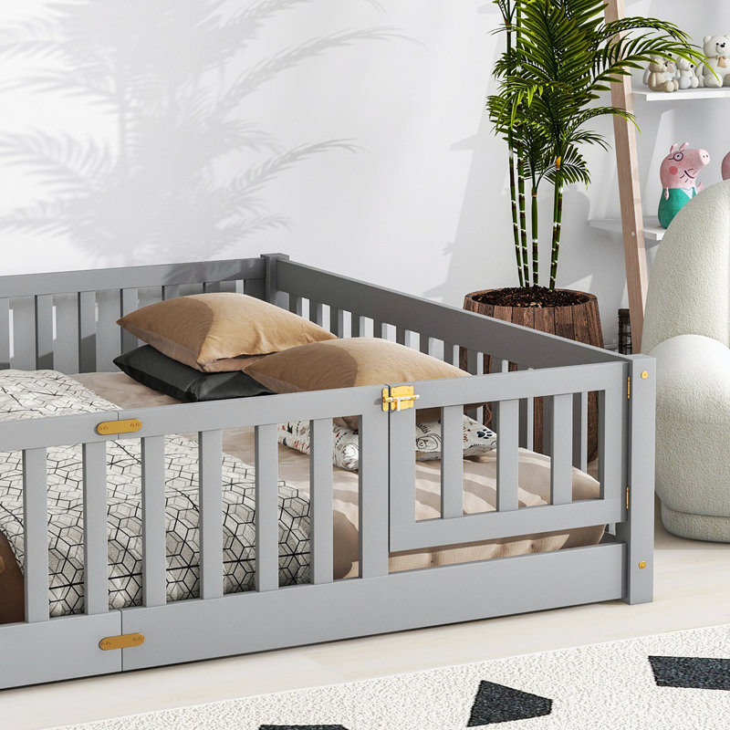 Lit plateforme 17,63 po Falca, gris