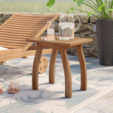 Broadi Rectangular Aluminum Outdoor Side Table
