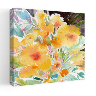Bouquet jaune, art abstrait contemporain