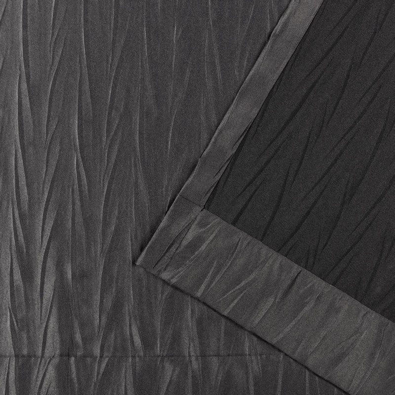 Paire de rideaux occultant avec œillets Leia, Gris, l 54 po x L 84 po