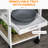 White Rolling Kitchen Cart - With For Utensils And Dishes Wheels Storage Cosmetics Fruits