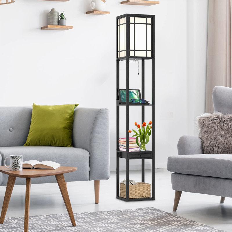 Liliyanna 160cm Black Traditional Floor Lamp