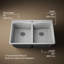 Kennon 33" L x 22" W Double Basin Undermount Kitchen Sink