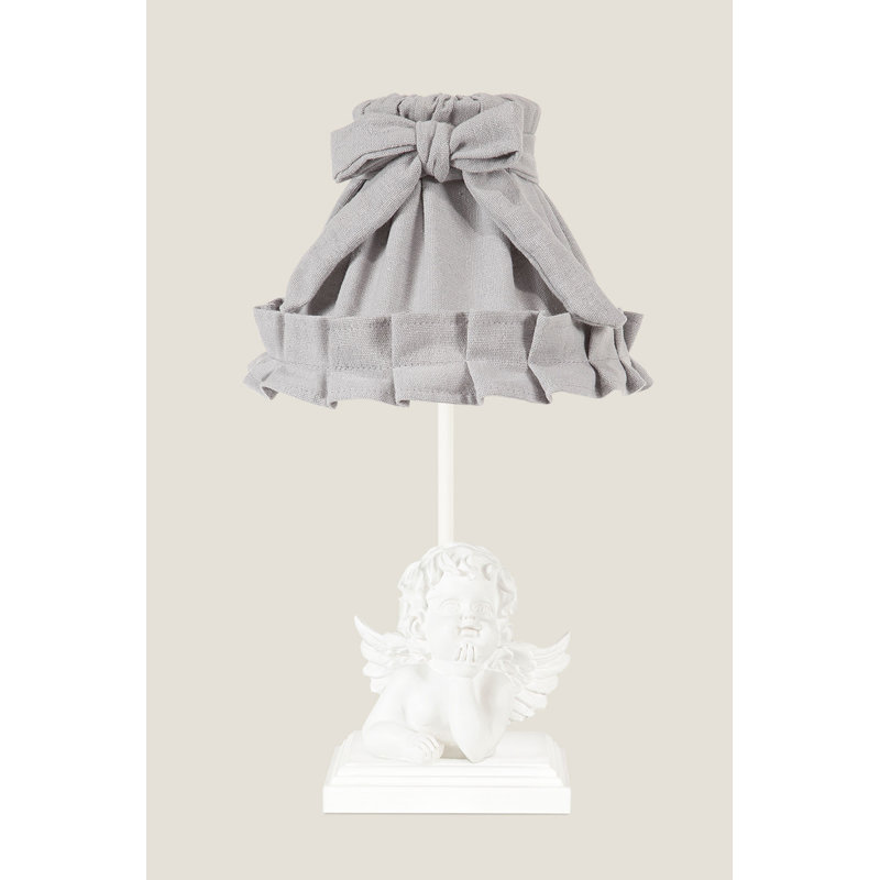Lampe de table 16,5 po, Blanc, Gris