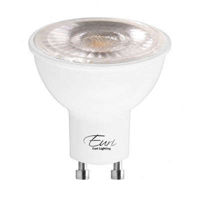 Euri Lighting PAR16 LED Bulbs, 7W, 500 lm, 50W Eq., 4000K, GU10, Dimmable, UL, 2-Pack