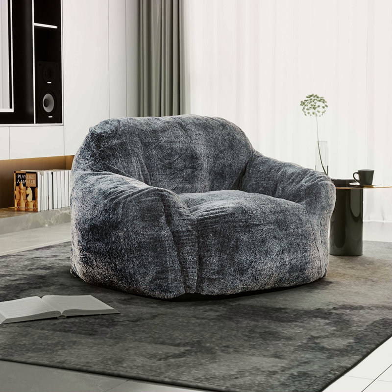 Fauteuil à billes moderne en mousse viscoélastique douce avec accoudoirs, fauteuil de salon