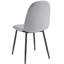 Ensemble de 4 chaises de salle à manger rembourrées en tissu de style moderne-475872043