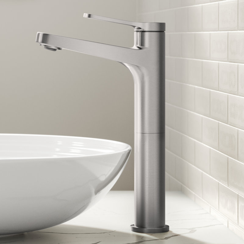 Robinet pour salle de bain KRAUS Indy, Nickel brossé