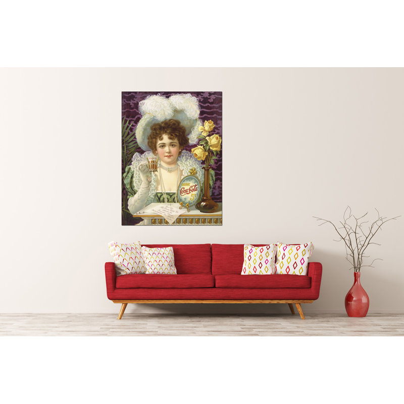 Coca Cola 1900 - Wrapped Canvas Rectangle Print, 120cm H x 90cm W x 1.8cm D