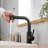 Sink Faucet, Black Kitchen Faucets With Pull Out Sprayer, Bathroom Sink Faucets Mini Bar Prep Faucet