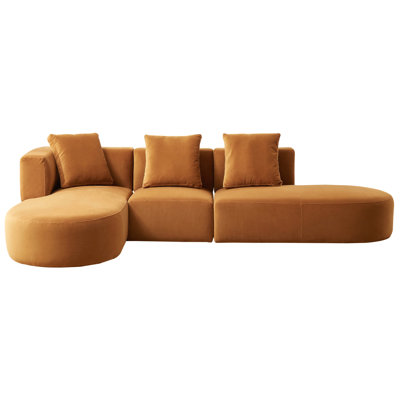 Velvet Sectional Sofa Modular  Sofa For Living Room