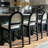 Boucle Upholstered Bar Stool with Woven Rattan Backrest-371209453-369930017-371209454