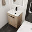 Meuble-lavabo autoportant avec lavabo en céramique