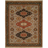 Hand Woven Cotton and Wool Abstract Area Rug