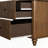 Fluted Nightstand 2 Piece Set 3 Drawer Mid Century Modern Wood Table With Metal Handle