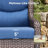 Alvina 5-Piece All Weather Outdoor Wicker Patio Conversation Set With Rectangle Metal Fire Pit Table, Swivel Gliders And Side Table-1842940330-1842940331-1842940333
