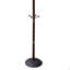Portemanteau 73 po de hauteur chrome et bois, finition cerisier-1711838265