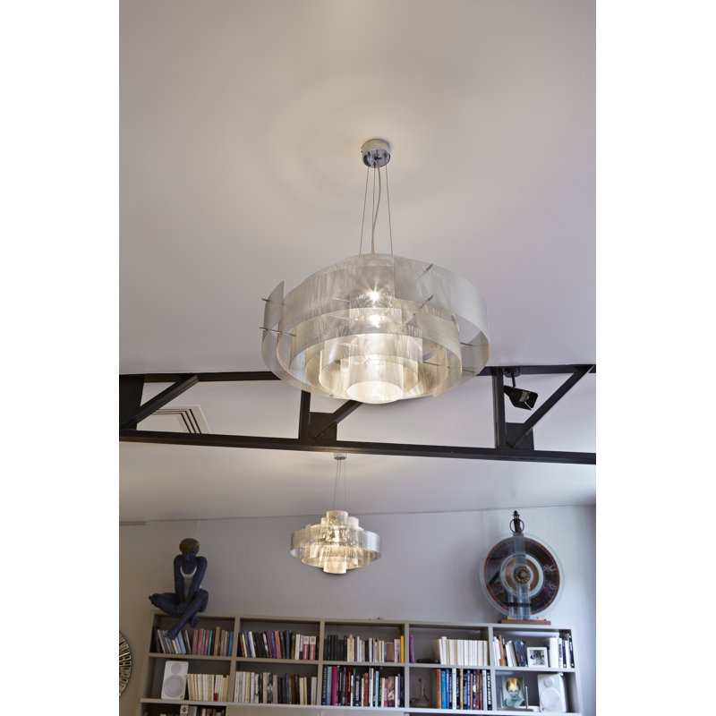 Galaxy 6 - Light Chandelier, 23" H x 37" W x 37" D, E14