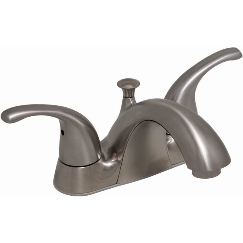 Centerset Bathroom Faucet, Brushed Nickel