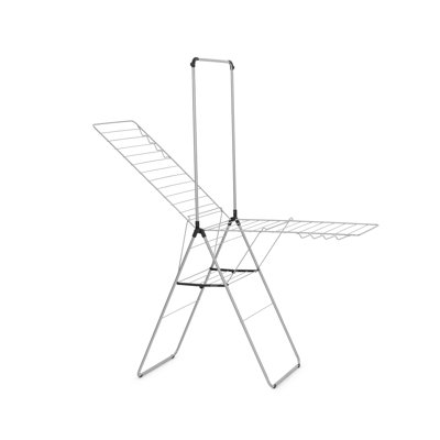 Brabantia HangOn Foldable Clothes Drying Rack with Garment Rail (82 Feet)