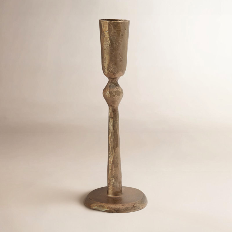 Tall Hand-Forged Metal Taper Holder
